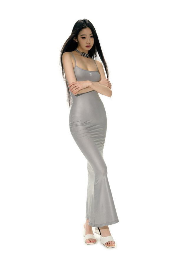 Mermaid Tail Elastic Strap Dress