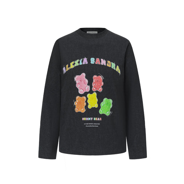 Black Gummy Bears Long Sleeve T-shirt