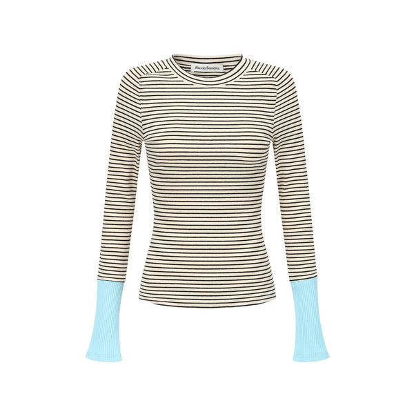 Blue Stripe Long-Sleeve T-Shirt