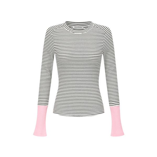 Pink Stripe Long-Sleeve T-Shirt