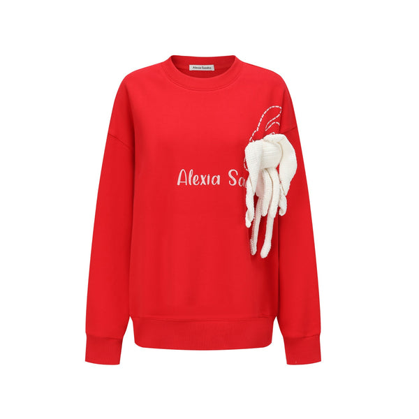 Red Doll Rabbit Sweatshirt